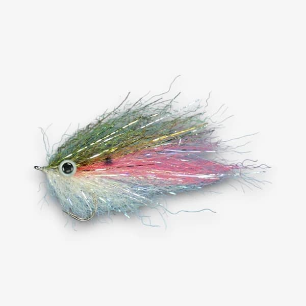 Fuzzy Flash Bunker fly pattern - Streamers Saltwater baitfish image