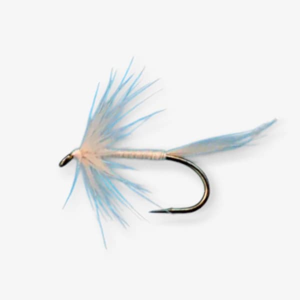 White Hackle Wet fly pattern - White Mayfly emerger image