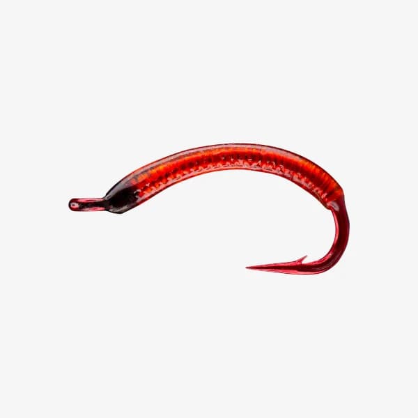 Blood Worm fly pattern - Annelid Worm worm image
