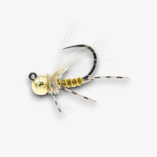 SweetMeat Sally fly pattern - Yellow Sally nymph image