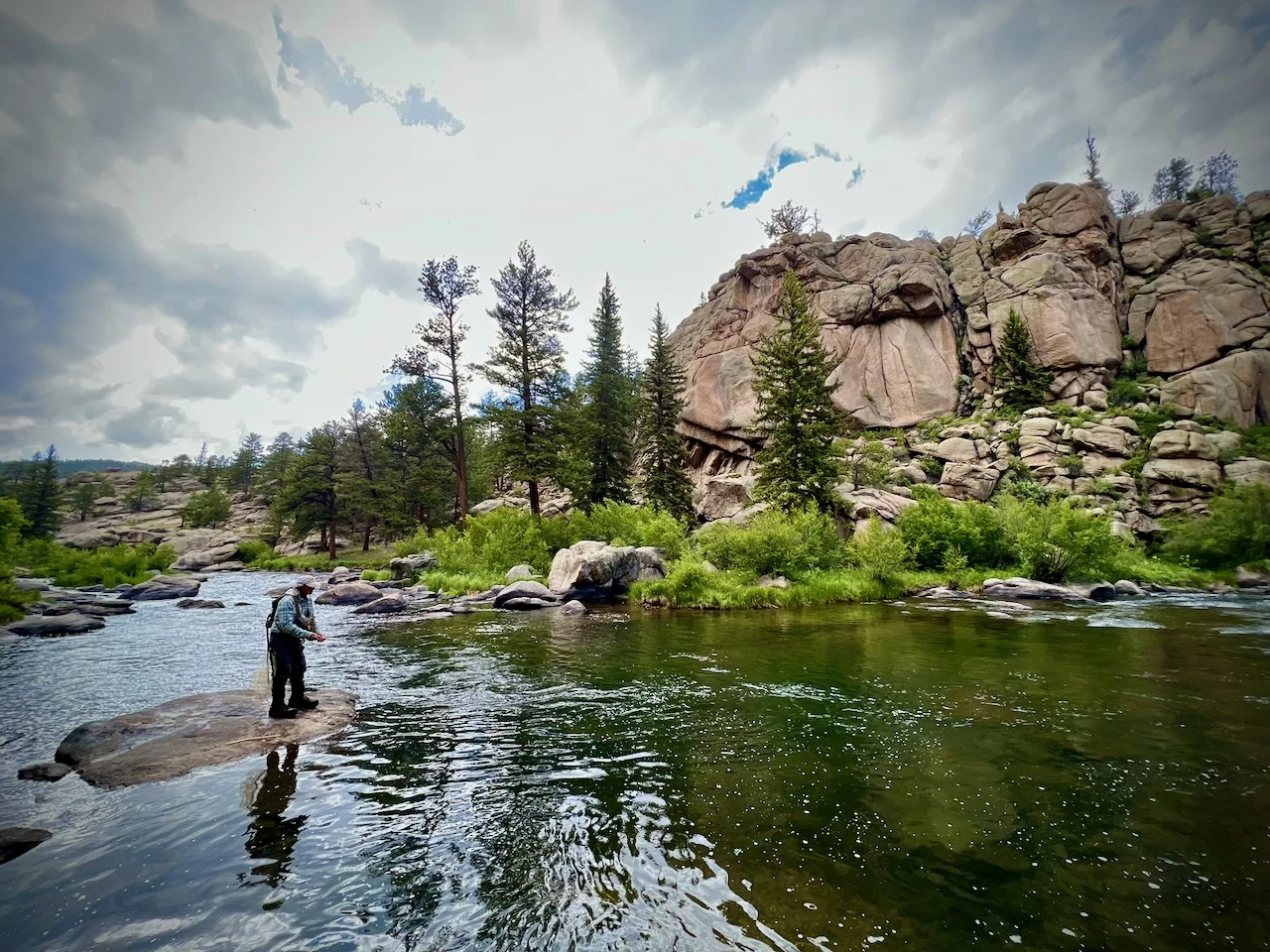Colorado fly fishing on the South Platte at Eleven Mile Canyon