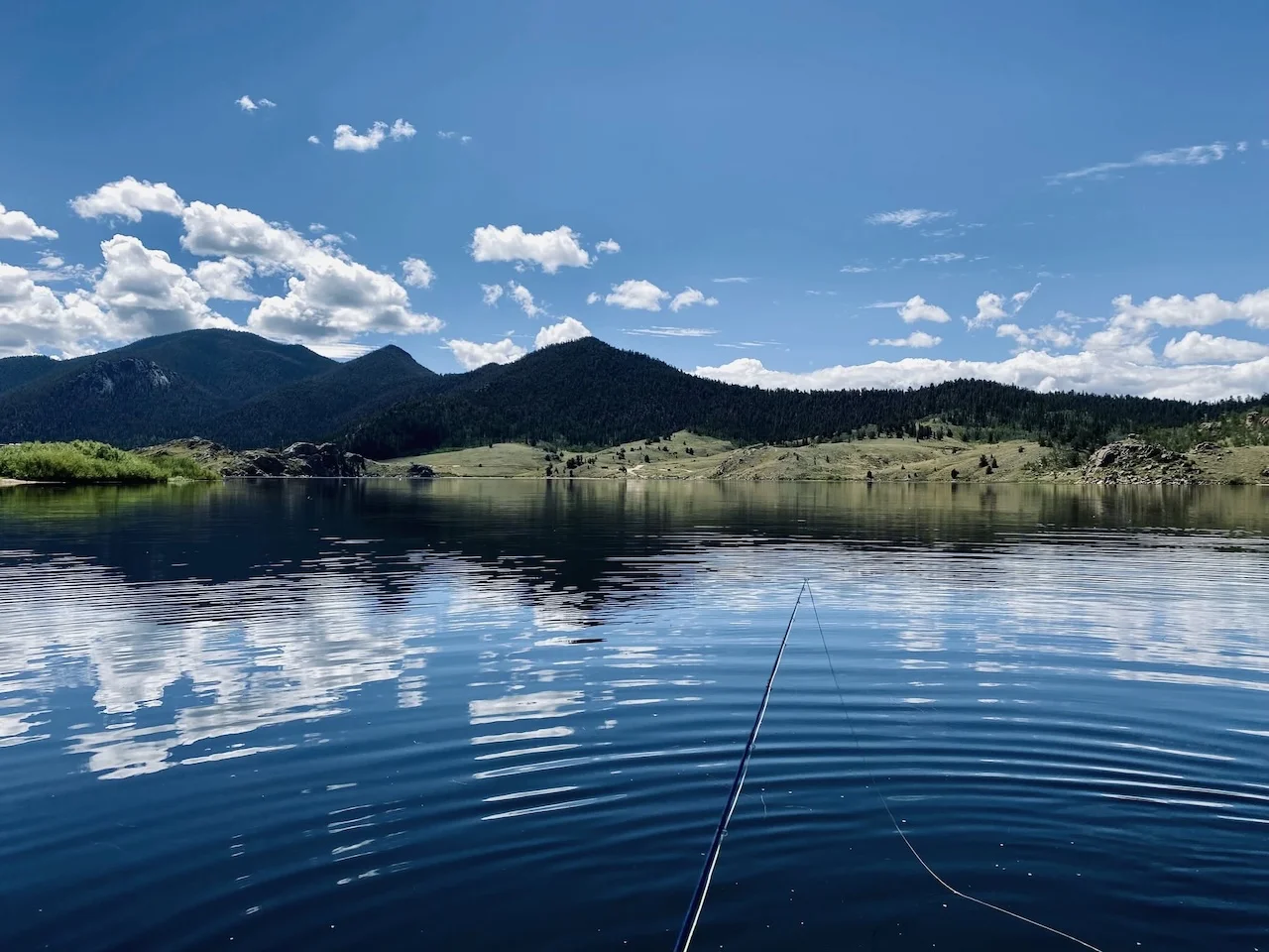 Colorado fly fishing on Tarryall Reservoir